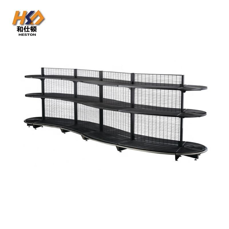 New Type Retail Store Metal Rack Merchandise Display Supermarket Gondola