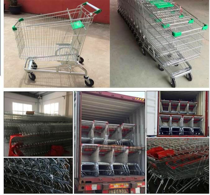 Supermarket Heavy Duty Transporter Warehouse Platform Trolley