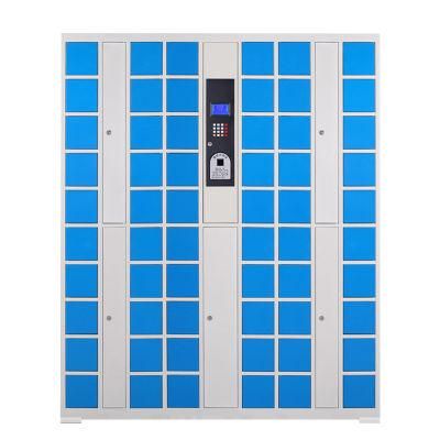 Multi Door Smart Phone Storage Cabinets Infrared Bar Code Unlock