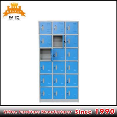 Fas-078 Knock Down 18 Door Gym Fitness Steel Cabinet Metal Locker