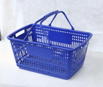 Supermarket Plastic Stackable Customized Hand Baskets with Handle for Shop