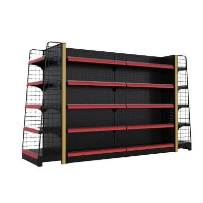 Heavy Duty Cold-Rolled Steel Supermarket Shelf Grocery Shelf