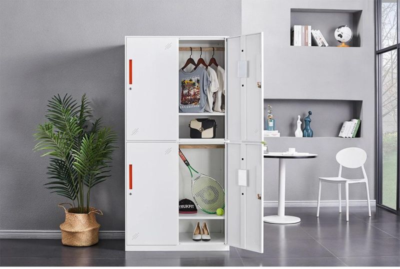 Steel Office Furniture Storage Units Metal Cabinet Locker 4 Doors