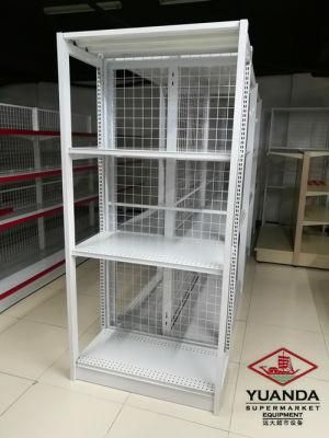 Single Sided Four Column Style Wire Back Shelf