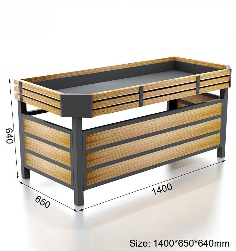 Heavy Duty Metal Supermarket Promotion Table with Advertising