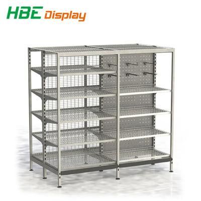 Australian Outrigger Frame Display Shelf with Sloping Shelves