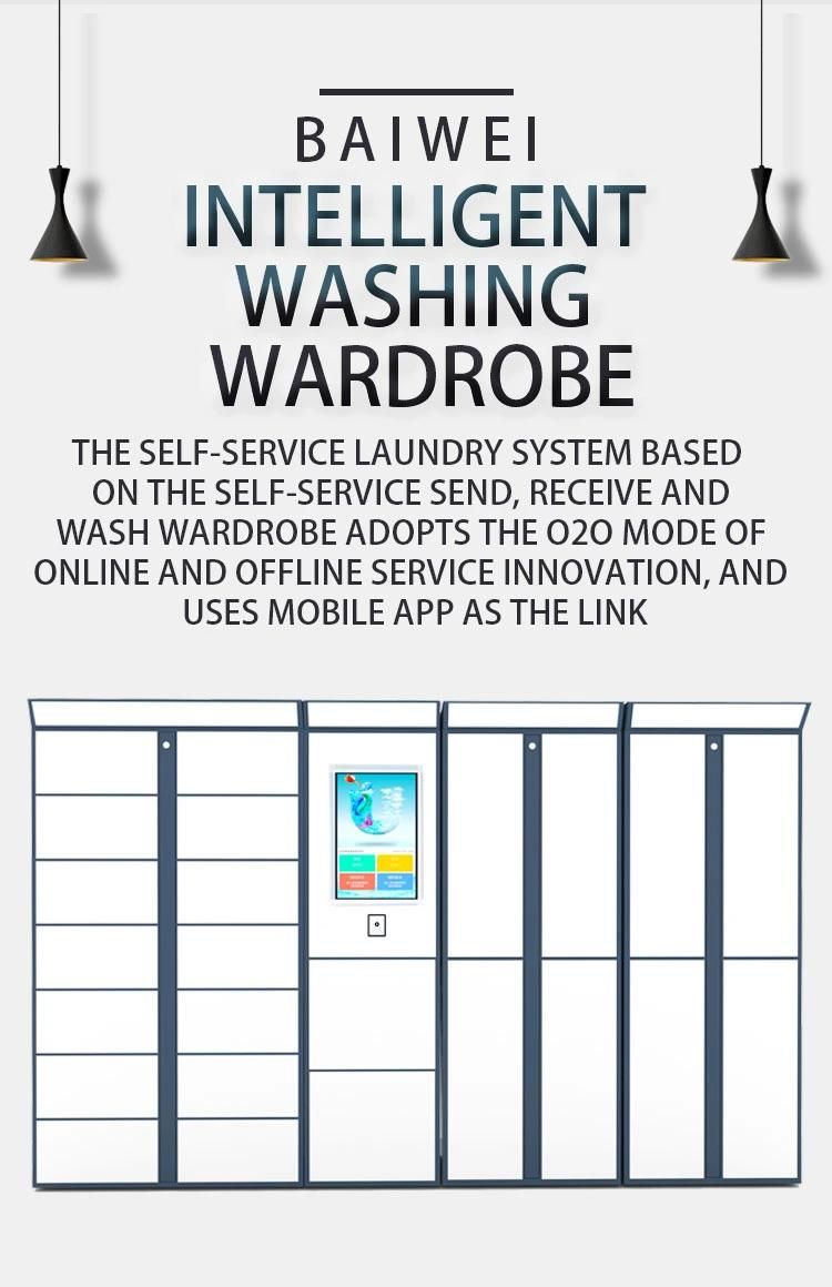 Dry Cleaning Shop Intelligent Laundry Locker Drop off Pick up Locker for Laundry