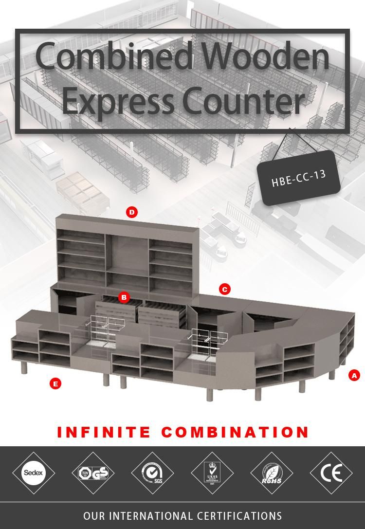 Custom Commercial Casework Rack for Checkout Counter