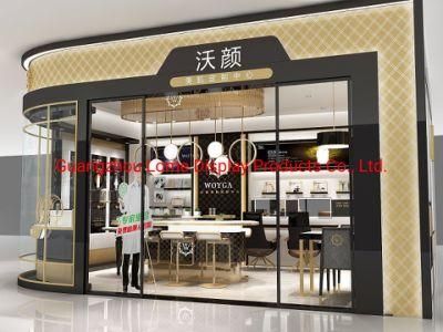 Customized Cabinet Beauty Shop Display Furniture Makeup Store Interior Design Showcase