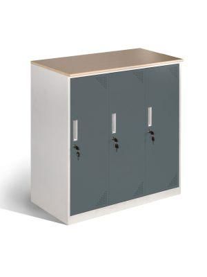 Metal Office Storage Locker 3 Door Home Office Cabinet Furniture