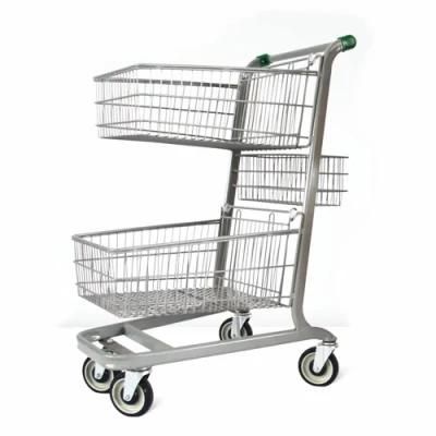 Supermarket Shop Cart or Shopping Trolleys Carts with High Quality Shopping Trolley