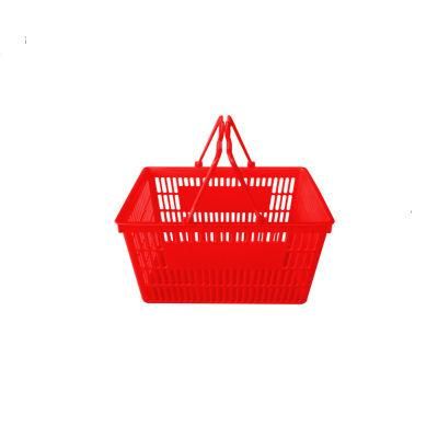 Wholesale New Style Portable Handle Plastic Market Basket for Shopping