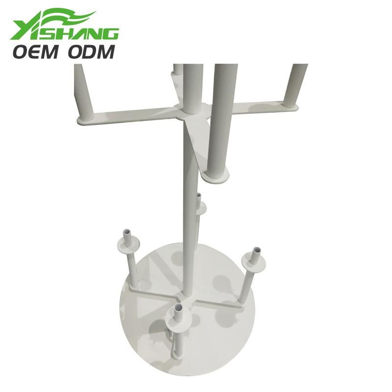Professional Custom White Removable Metal Wig Display Stand