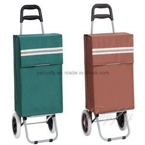 Bigger Wheels Foldable Shopping Trolley with Wire Support