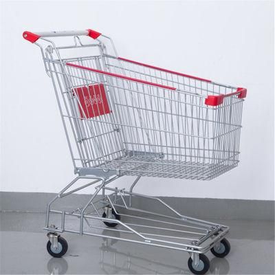 Grocery Store Shopping Trolley Asian Style 100L Shopping Carts