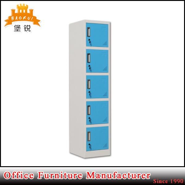 School Gym Furniture 5 Door Clothes Storage Cabinet Metal Locker