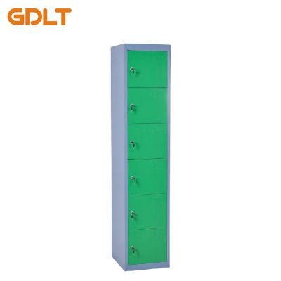 Knock Down Structure Six Doors Steel Locker Metal Storage Locker Metal Storage Cabinet