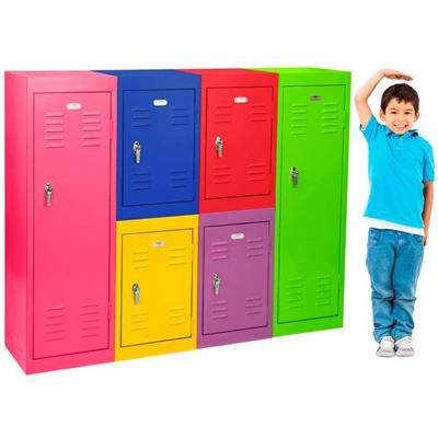 Colorful Children Cabinets Toy Storage Locker Small Metal Cabinets Clothes Metal or Other Kids