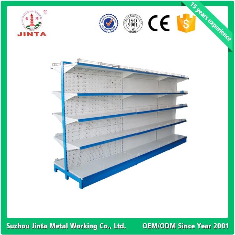 Double Sided Customized Supermarket Hypermarket Metal Shelf
