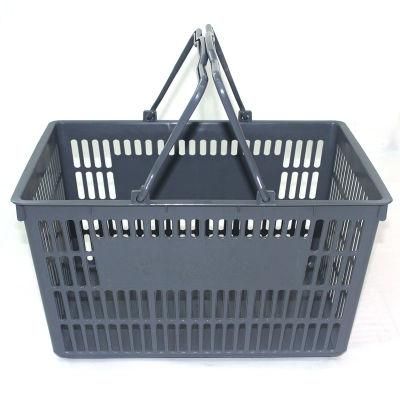 Supermaket Plastic Handle Shopping Basket