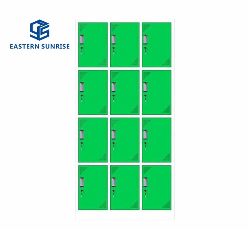 Multi-Functional Steel Factory Furniture 12 Door Supermarket Libary Locker