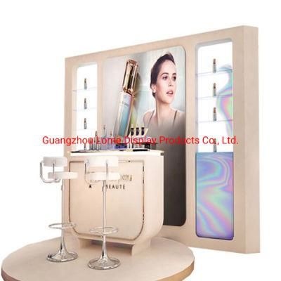 Skincare Makeup Beauty Cosmetic Store Display Shelves with Showcase