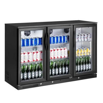 3 Doors Counter Top Beverage Fridge Beer Display Cooler Refrigerator Under Back Bar Beer Cooler