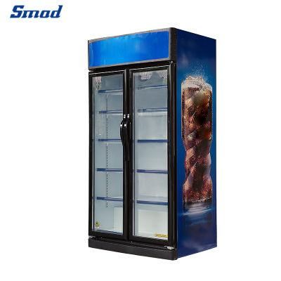 Upright Shop Commercial Glass Display Refrigerator Showcase
