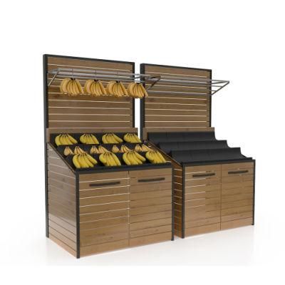 Supermarket Wooden Banana Promotion Rack