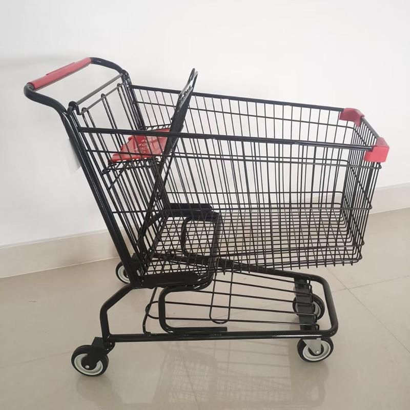Shopping Trolley in Metal Material with Shopping Baskets