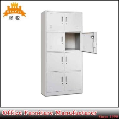School or Public Place Use Storage Metal 8 Door Clothes Cabinet