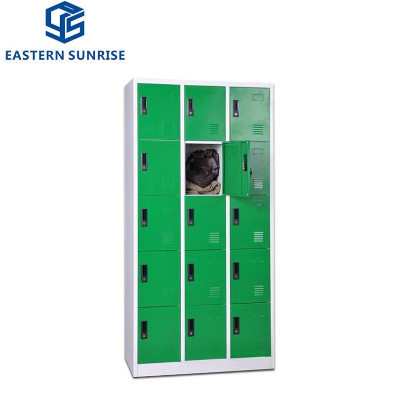 Fifteen Door Cloth Metal Locker Steel Locker Storage Locker