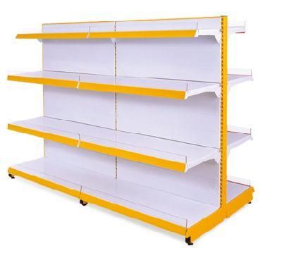Supermarket Plain Display Shelves Retail Store Center Gondola