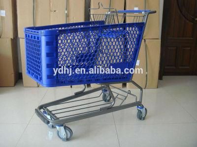 100L American Style Plastic Supermarket Trolley