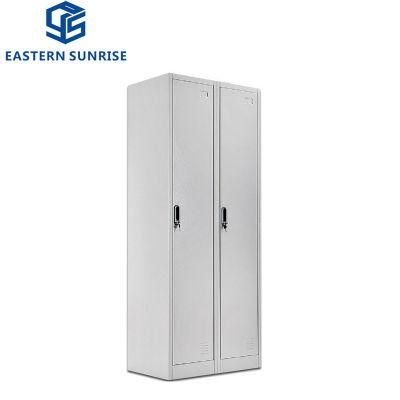 Chinese Factory Steel Bedroom Furniture 2 Door Metal Locker