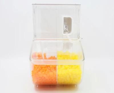 Transparent Bulk Food Bins Scoop Bin for Supermarket