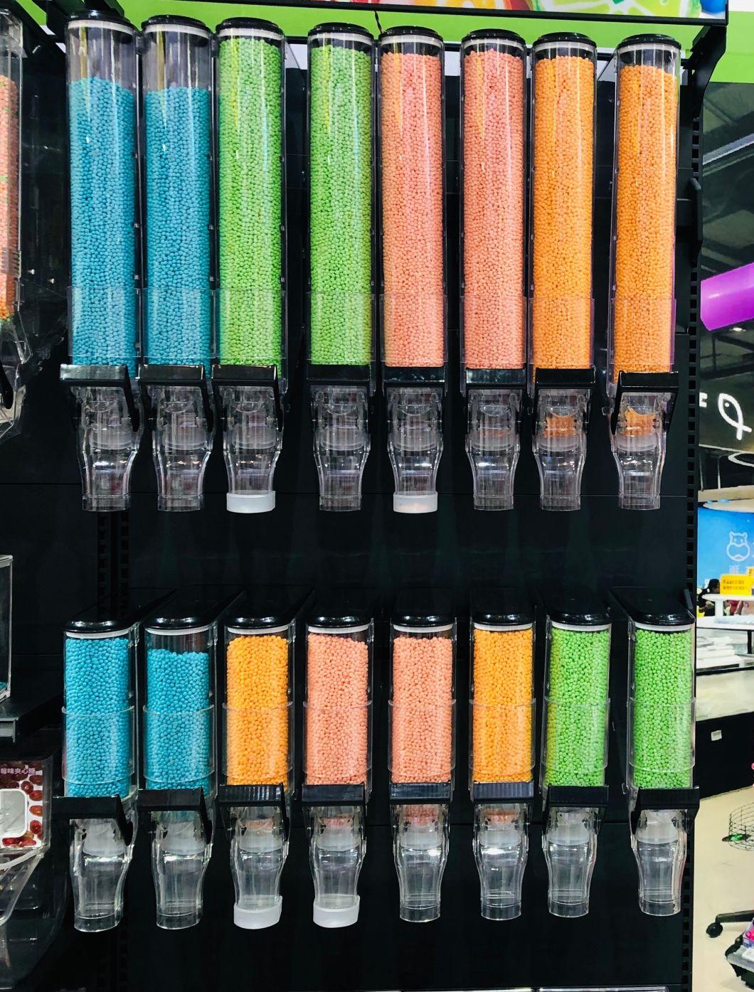Plastic Candy Dispenser Gravity Bin Dry Food Dispenser for Supermarket