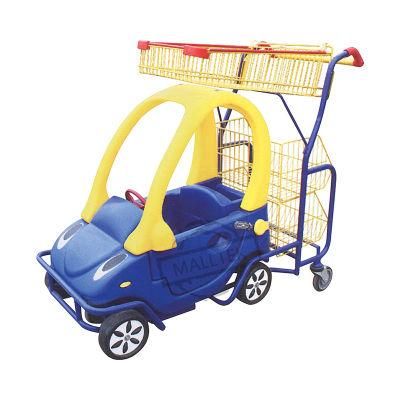 New Style Plastic Supermarket Children Kids Shopping Toy Trolley Cart