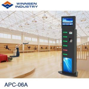 7 Inch Touch Screen WiFi Ticketing Cell Phone Charging Stations Lockers for Casino Bar Coffee Restaurant Club