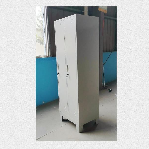 Fas-025 Kd Two Door Iron Storage Cabinet Metal Clothes Locker for Sale