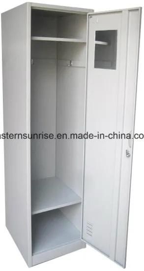 Single Door Metal Storage Cabinet / Office Use Steel Locker