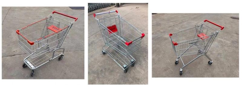 China Professional Supplier of 180L European Style Shopping Cart Supermarket Shopping Trolley