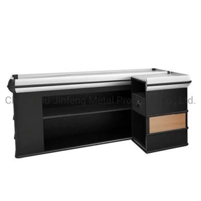 Supermarket Cash Register Table/Retail Metal and Wodden Checkout Counter