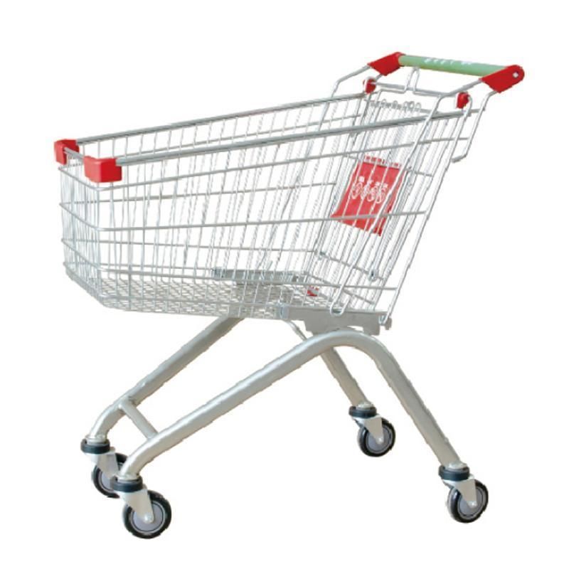 5 Inches PU Flat Wheels Supermarket Shopping Trolley