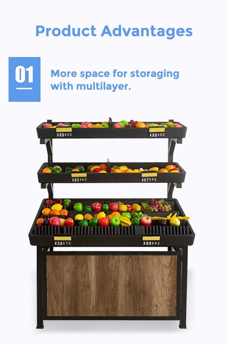 High Quality Vegetable and Fruit Racks for Supermarket