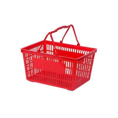 25L Plastic Shopping Basket with Two Handles