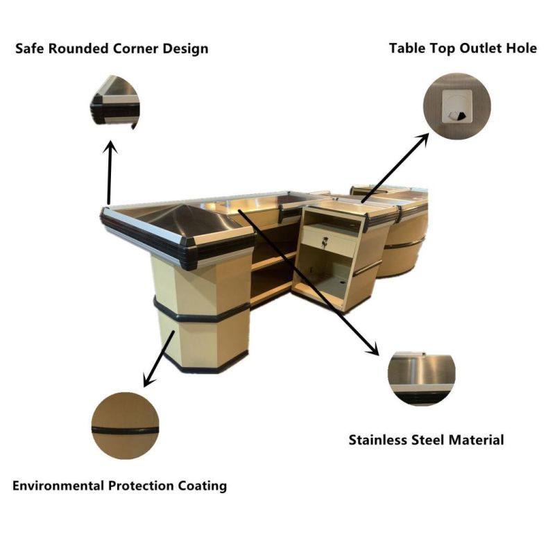 Wholesale Shop Supermarket Cashier Table Checkout Counter