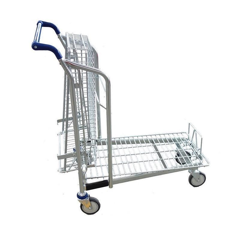 Custom Supermarket Folding Shopping Trolley Bag Shopping Cart Trolley