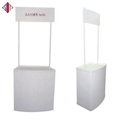 PP Kiosk Folding Promotional PVC Counter Table Promotion Table