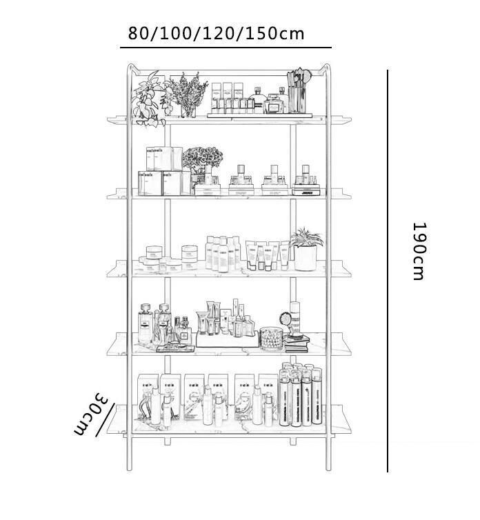 Perfume Wall Display Stand Cosmetic Display Shelf Wall Mounted Nail Polish Display Cabinet for Cosmetic Shop
